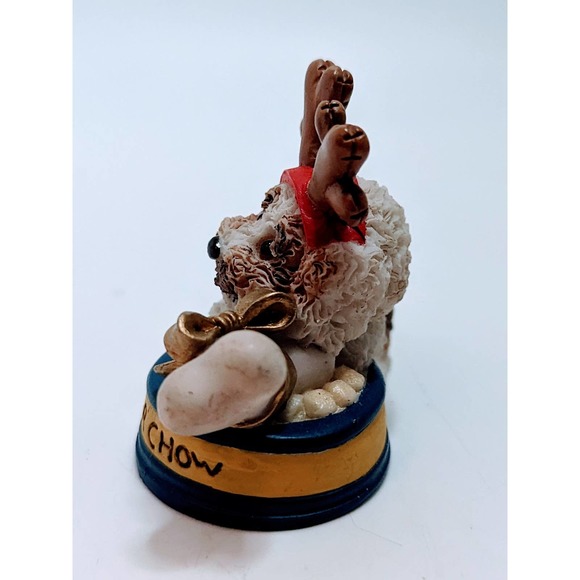 Vintage Christmas Puppy Dog Reindeer Chow Maltese Ornament - Picture 4 of 4